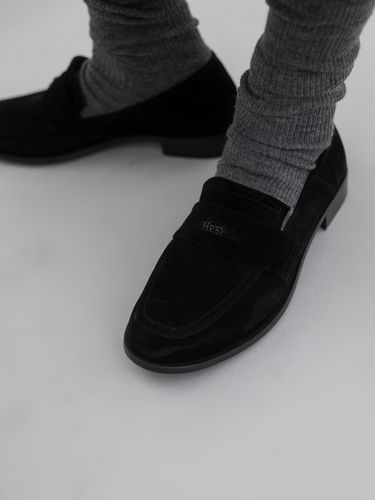 Soffy Penny Loafer_Suede Black - ROH SEOUL - Modalova