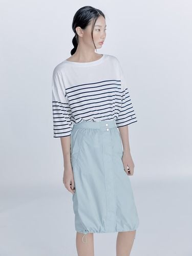 Casual Volume Midi Skirt - Sky Blue - kuho plus - Modalova