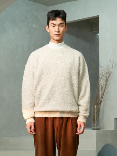 Milan Wool Boucle Round Knit Sweater _ - INDUST - Modalova