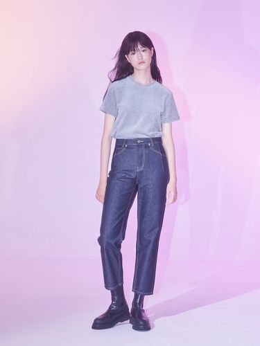 Signature Slim Baggy Fit Denim Pants_Navy - kuho plus - Modalova