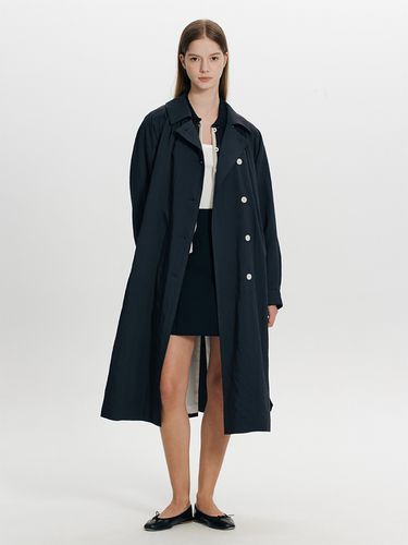 Belted Trench Coat _Navy - THE RYE - Modalova