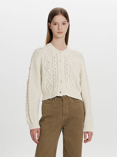 Cable Cropped Cardigan - THE RYE - Modalova