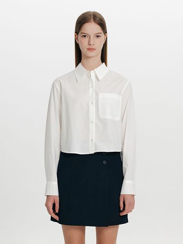 Cotton Cropped Shirt _White - THE RYE - Modalova