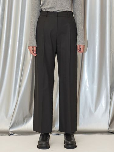 Signature Semi Wide Pants_Black - kuho plus - Modalova