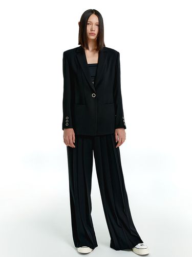 Pleats Slacks _Black - Theballon - Modalova