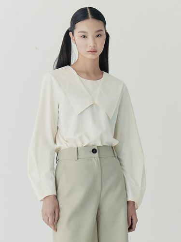 Semi Collar Blouse - kuho plus - Modalova