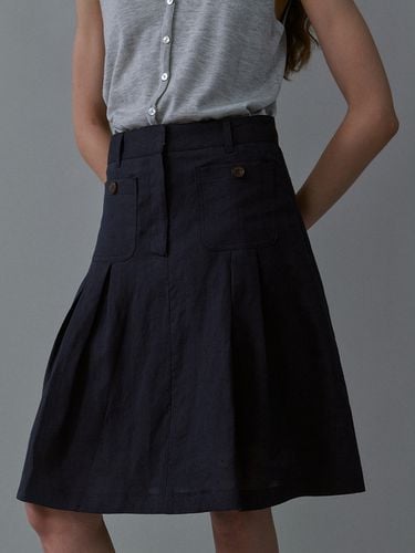 Risa Skirt_Navy - REBOLD - Modalova