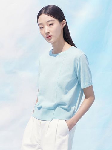 Unbalanced Knit Pullover Top - 2 Colors - kuho plus - Modalova