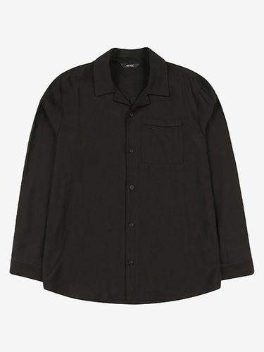 Open Collar Pocket Shirt _ Black - ADHOC - Modalova