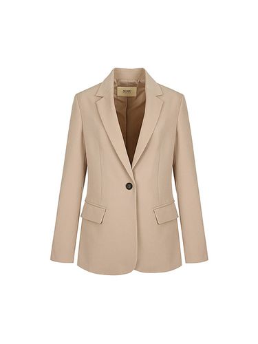 Tailored Single Jacket _ Beige - ADHOC - Modalova