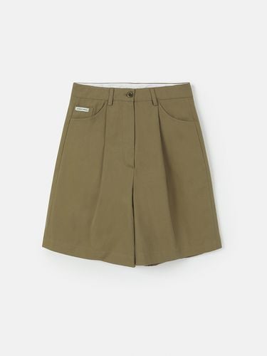 Cotton Bermuda Pants_Khaki Beige - REBOLD - Modalova