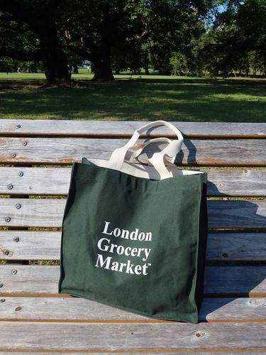 Book Tote Bag _ Forest Green - LONDON GROCERY MARKET - Modalova