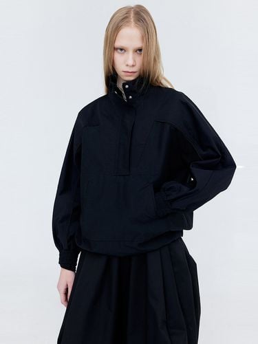 Half Zip Up Anorak_Black - WNDERKAMMER - Modalova