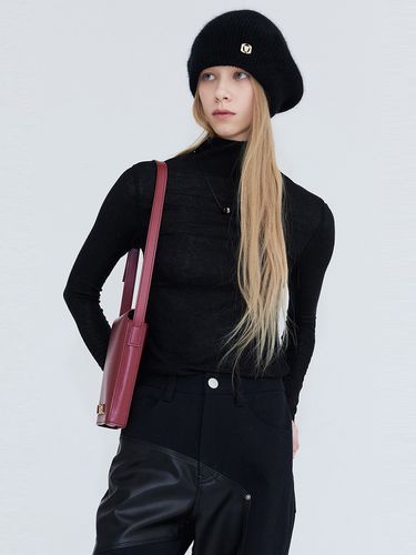 Half Turtleneck Sweater_Black - WNDERKAMMER - Modalova