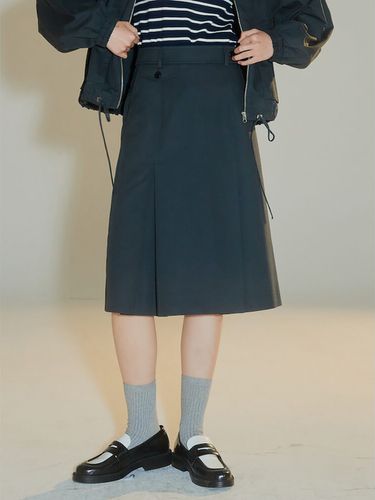 Casual Midi Skirt _Ash - kuho plus - Modalova