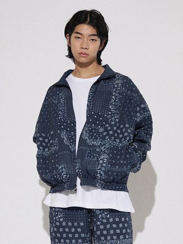 Reversible Bandana Trucker Jacket_Navy - OFFGRID - Modalova