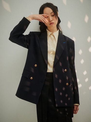 Double Breasted Jacket _Navy - kuho plus - Modalova