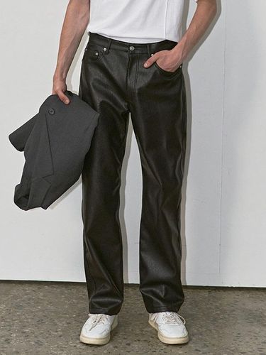 Vegan Leather Pants _ Black - Dunst for MEN - Modalova