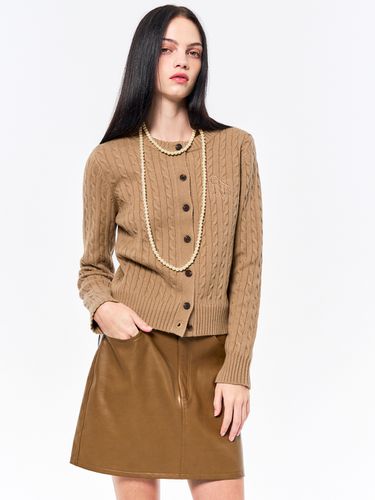 GNRL Cable Cardigan - Beige - GENERAL IDEA - Modalova