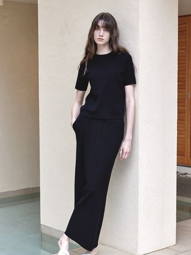 MARI Basic Knit Long Skirt - Black - Mare di mari - Modalova