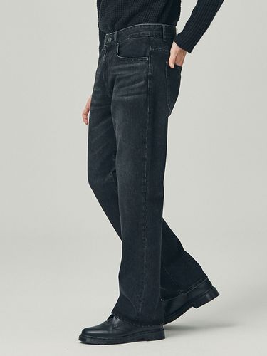 Saint Wide Leg Jeans - Black - INROWS - Modalova