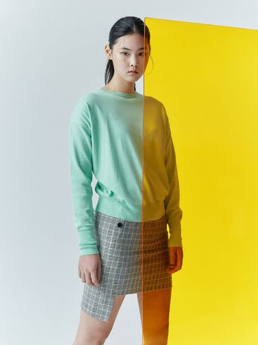 Unbalance Mini Skirt (Yellow) - kuho plus - Modalova