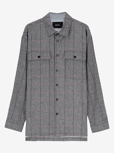 Herringbone Padded Shirt Jacket _ - ADHOC - Modalova