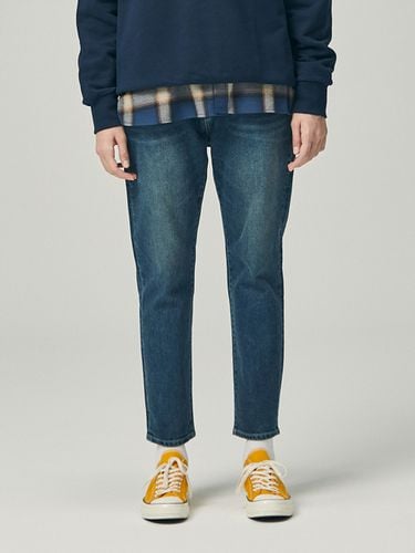 Tapered Fit Jeans - Greenish Blue - INROWS - Modalova