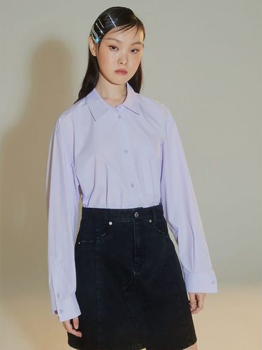 Signature Semi-Oversized Fit Shirt - Lavender - kuho plus - Modalova