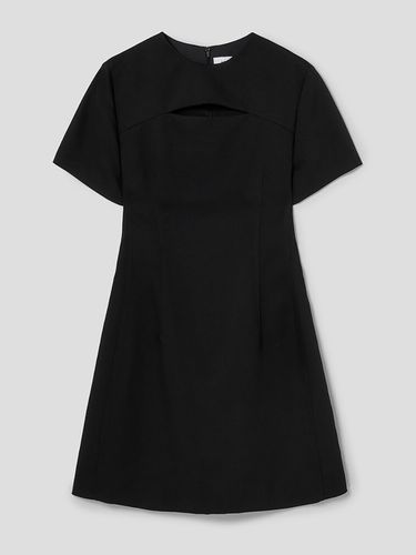 Slit Detail Mini Dress (Black) - kuho plus - Modalova