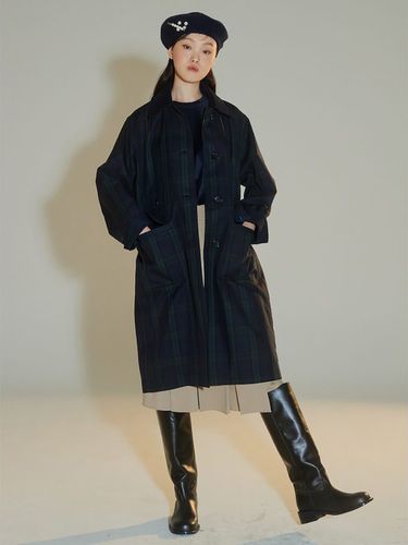 Signature Mac Trench Coat (Navy) - kuho plus - Modalova