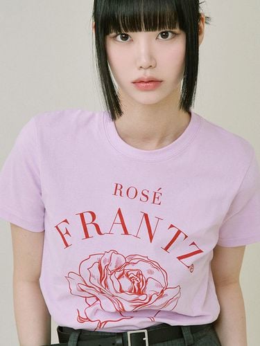 Drawing Flower T-shirt_Pink - Rosefrantz - Modalova