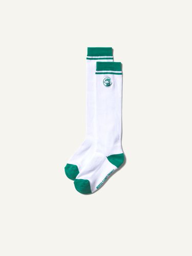 Sport Micca Knee Socks_White-Green - HOTEL SAINT TROPEZ - Modalova