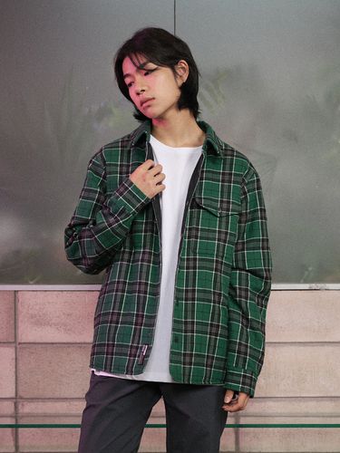 Hunting Flannel Checkered Shirt_Green - OFFGRID - Modalova