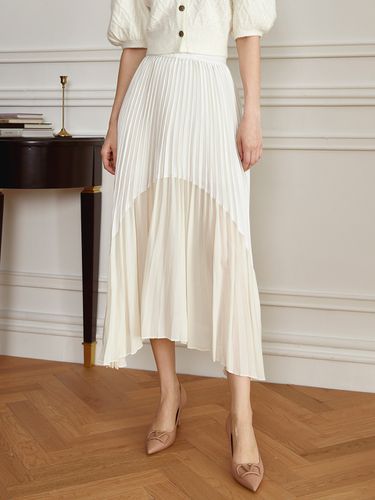 YY_Elegant Half Transparent Skirt - yyiam - Modalova