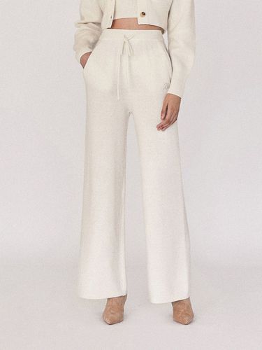 Avec Wide Knit Pants - DEARISH - Modalova