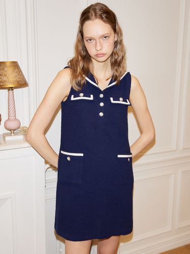 Classic Sailor Dress_Navy - SALON DE YOHN - Modalova