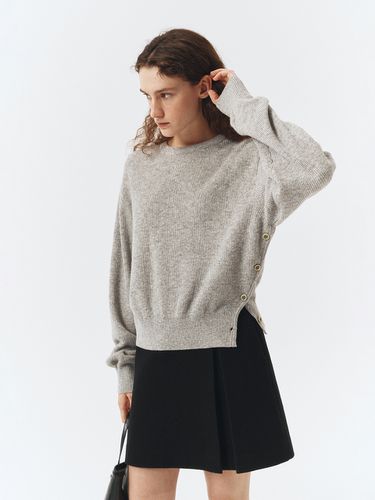 Unisex Buttoned Crewneck Sweater - Dunst for WOMEN - Modalova