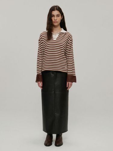 Faux Leather Long Skirt () - a.t.corner - Modalova