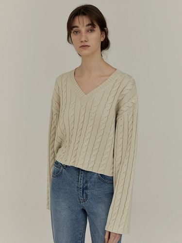 Cable V-Neck Knit - Bensimon - Modalova