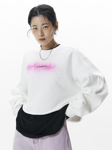 Over Fit Flower Crop Sweatshirt _ - NORNOT - Modalova