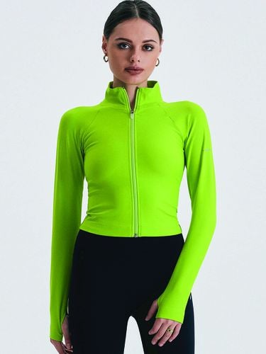 Sport Body Crop Jacket_Lime - INJIACTIVE - Modalova