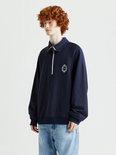 Logo Collar Half Zip-up Sweatshirt () - V2 - Modalova