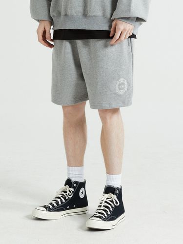 Emblem Logo Short (Melange Grey) - V2 - Modalova