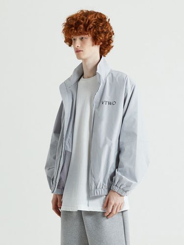 Logo Coated Jacket (Grey) - V2 - Modalova