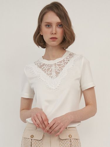 Flower Lace T-shirt_2 Colors - Sweet One Eighty - Modalova