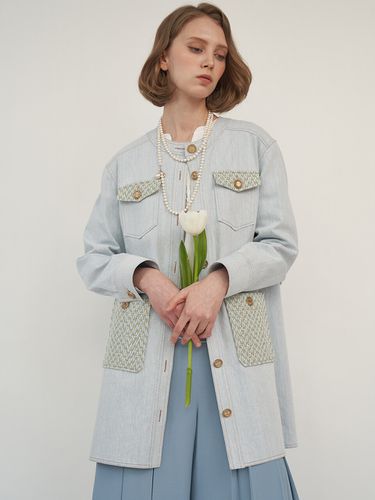 Audrey Half Denim Jacket - Sweet One Eighty - Modalova