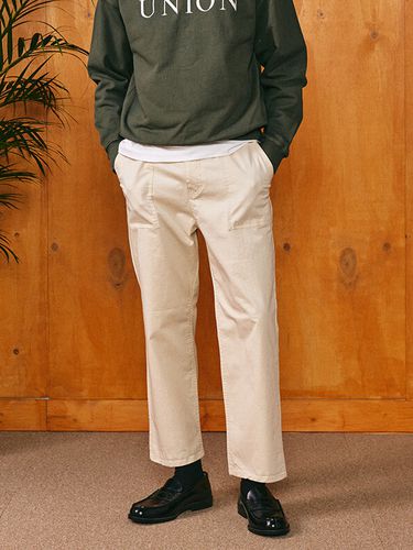 Tapered Fit Chino Pants _ Cream - UNION BALANT - Modalova