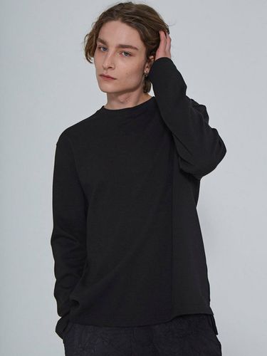 Side Slit Detail T-shirt Black - Moth - Modalova