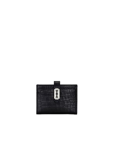 Magpie Card Wallet Croco - Black - vunque - Modalova